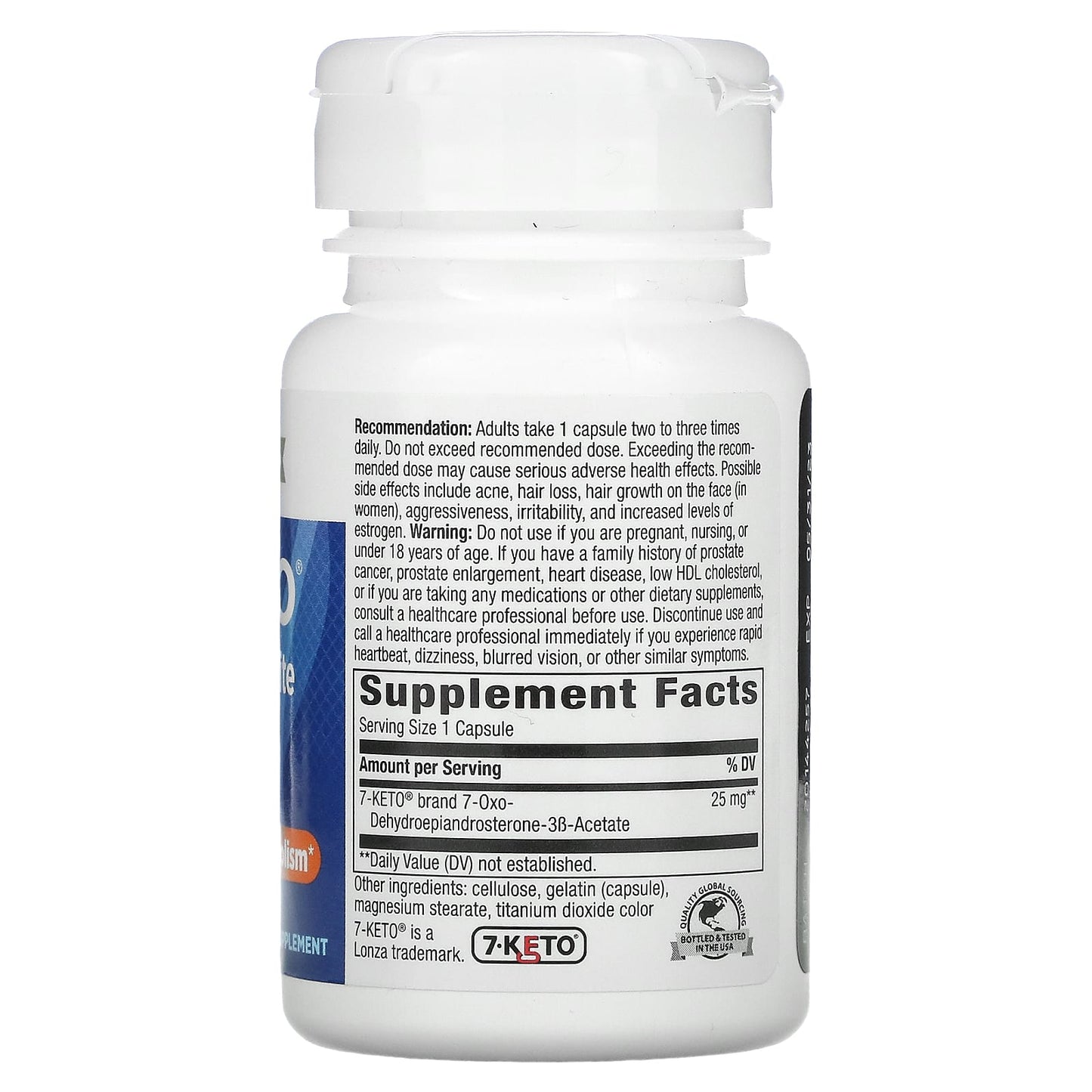 Nature’s Way, 7-Keto Dhea 25 mg, 60 Capsules UPC 763948051861 | Hilife Vitamins