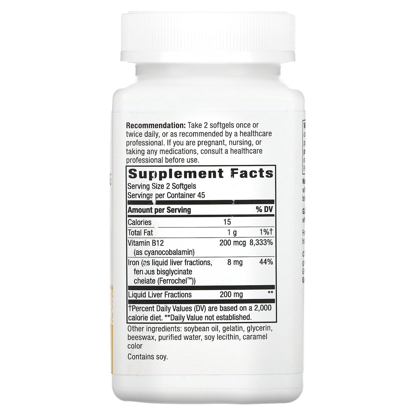Nature’s Way, Energizing Iron, 90 Softgels UPC 763948052196 | Hilife Vitamins