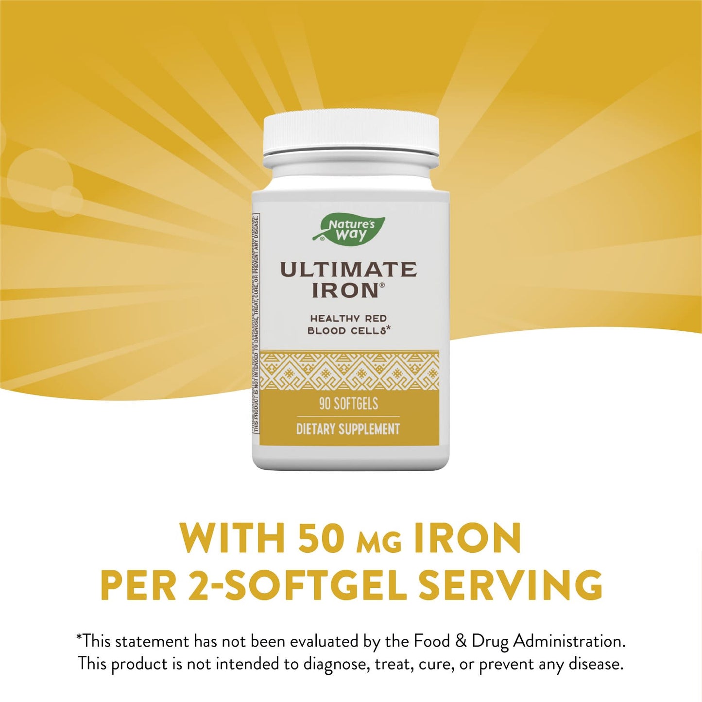 Nature’s Way, Ultimate Iron, 90 Softgels UPC 763948052295 | Hilife Vitamins