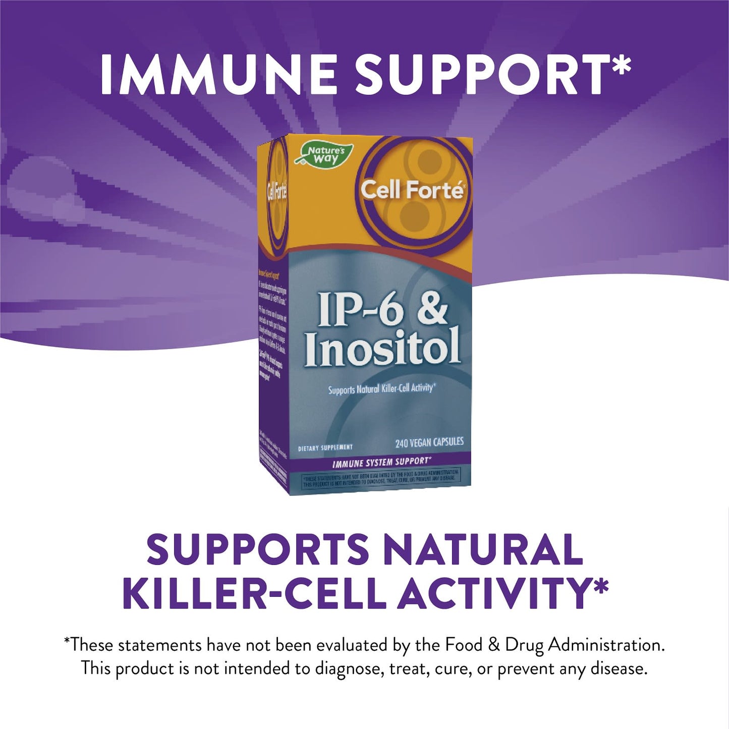 Nature’s Way, Cell Fortè With Ip-6 And Inositol 6, 240 Tablets UPC 763948058006 | Hilife Vitamins