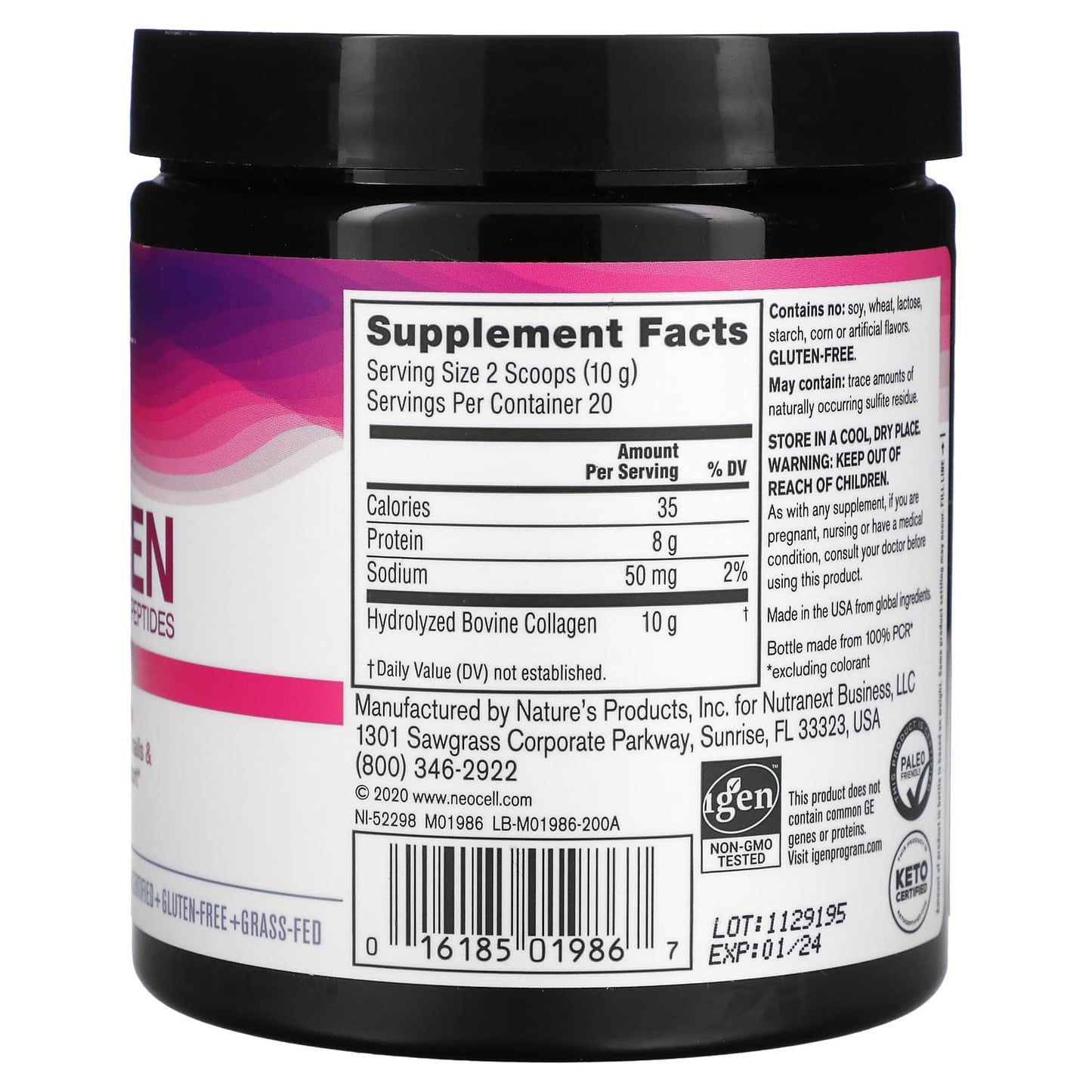 Neocell Laboratories, Super Collagen, 7 Oz UPC 016185019867 | HiLife Vitamins