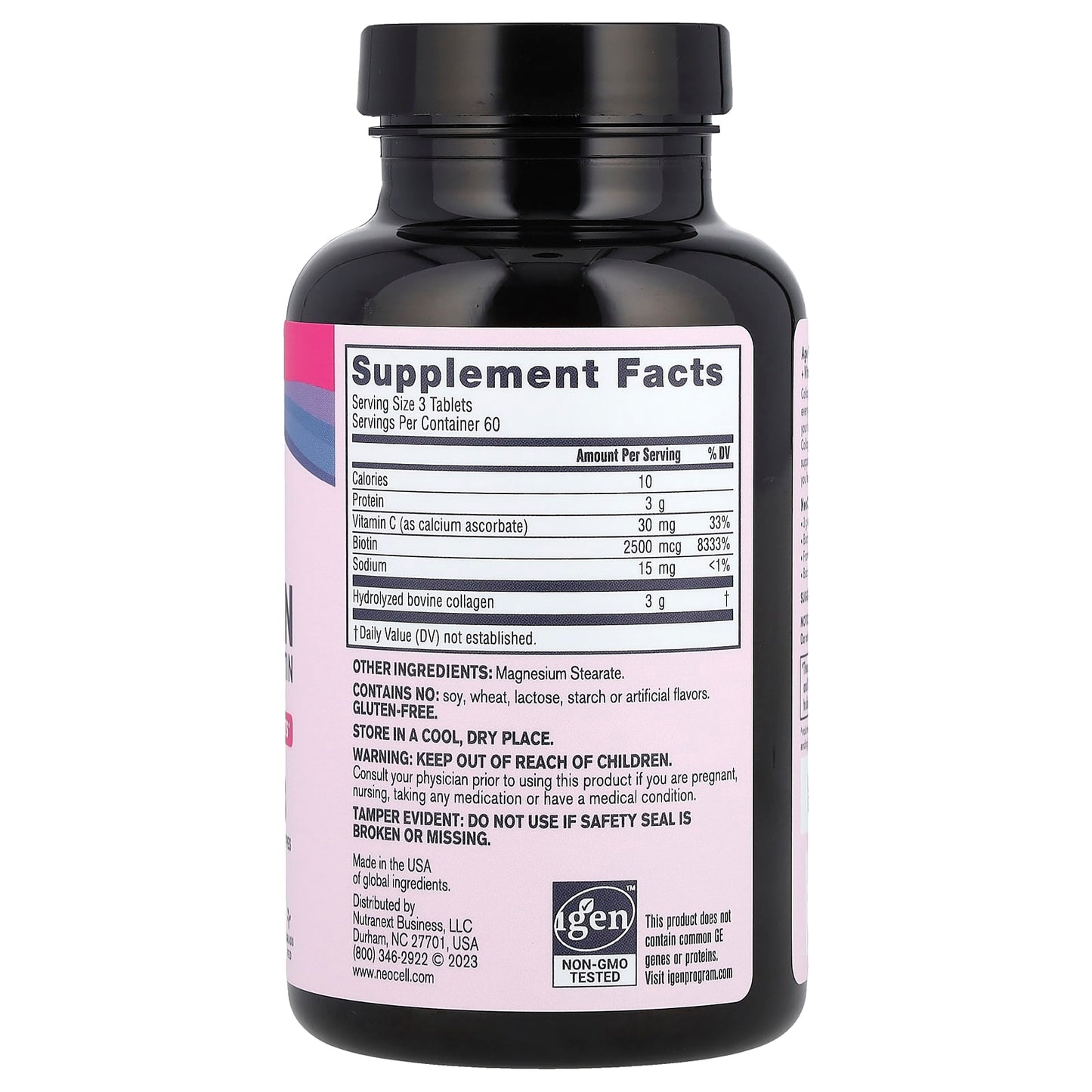 Neocell Laboratories, Super Collagen + Vitamin C & Biotin, 180 Tablets UPC 016185132603 | HiLife Vitamins