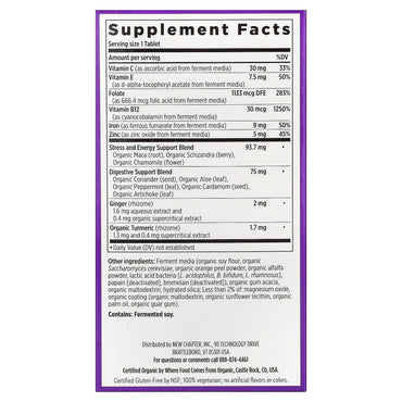 New Chapter, Fermented Iron Complex, 90 Vegertarian Tablets UPC 727783903570 | Hilife Vitamins