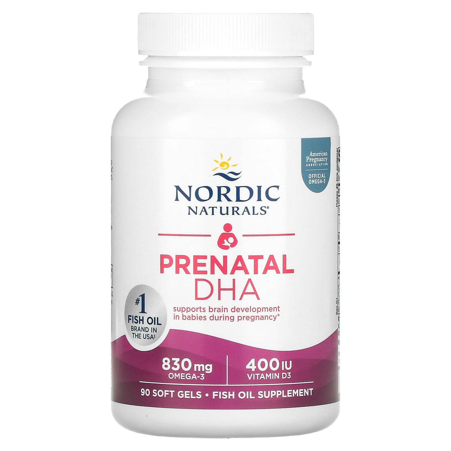 Nordic Naturals, Prenatal DHA, 90 Softgels UPC 768990017414 | HiLife Vitamins