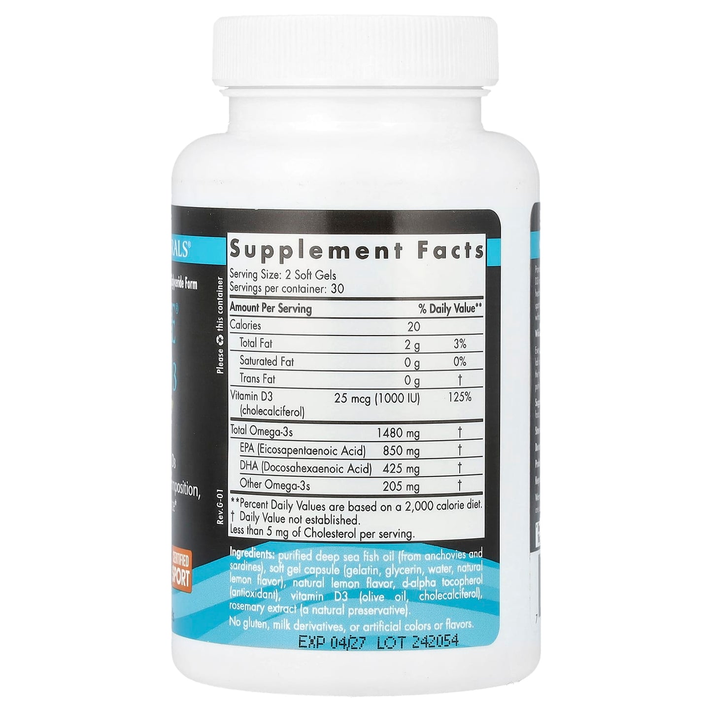 Nordic Naturals, Ultimate Omega-D3® Sport, 60 Softgels UPC 768990018084 | HiLife Vitamins