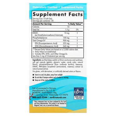 Nordic Naturals, Omega Focus Jr., 120 Softgels UPC 768990027857 | HiLife Vitamins