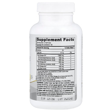 Nordic Naturals, ProOmega 3-6-9, Lemon, 1,000 mg, 120 Soft Gels (500 mg per Capsule) UPC 768990121289 | Hilife Vitamins