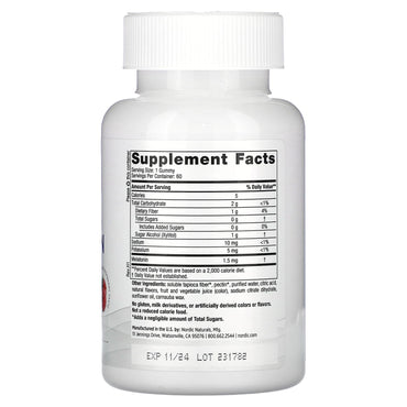 Nordic Naturals, Zero Sugar Melatonin Gummies, 60 Gummies UPC 768990301889 | HiLife Vitamins