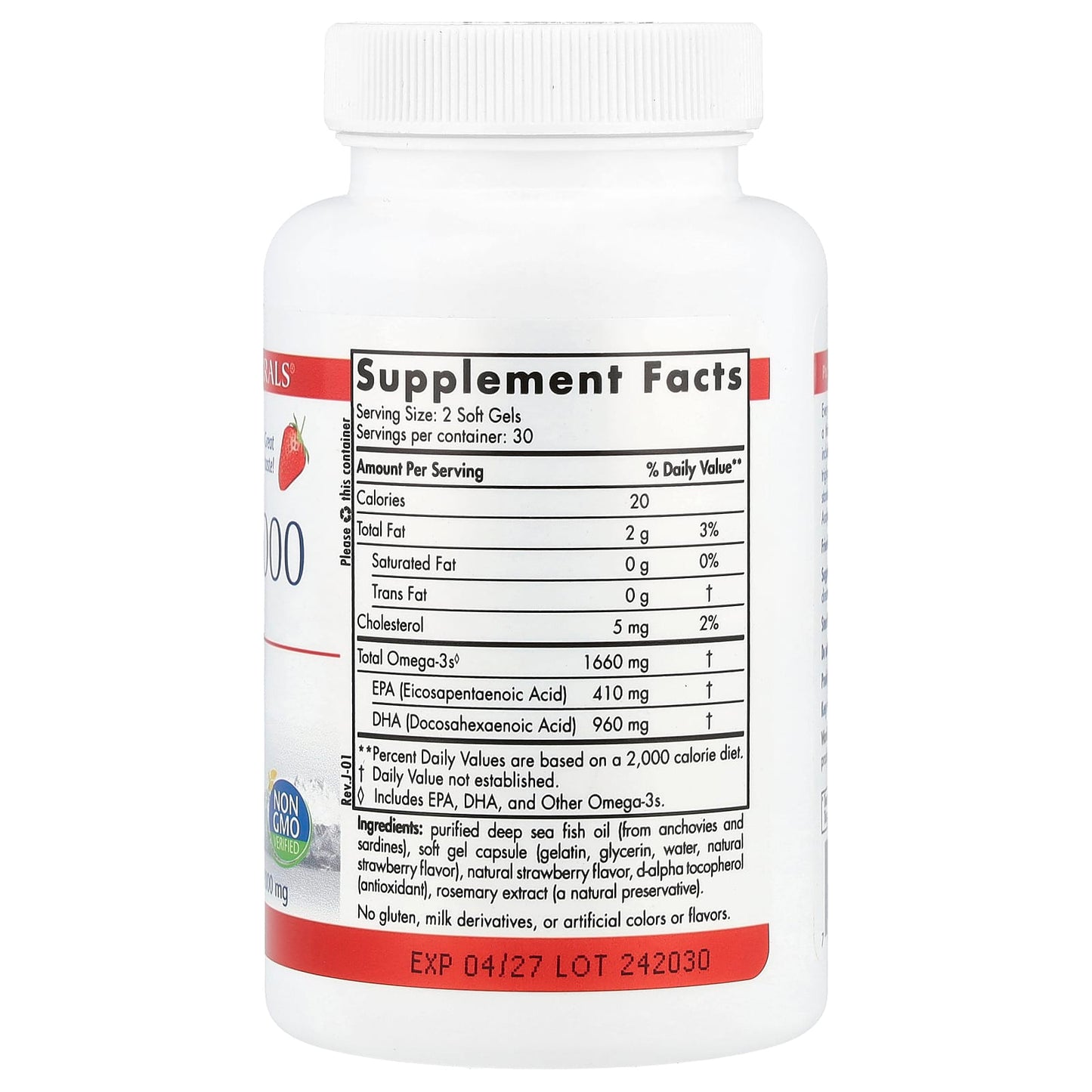Nordic Naturals, ProDHA 1000™, 60 Softgels UPC 768990500893 | HiLife Vitamins