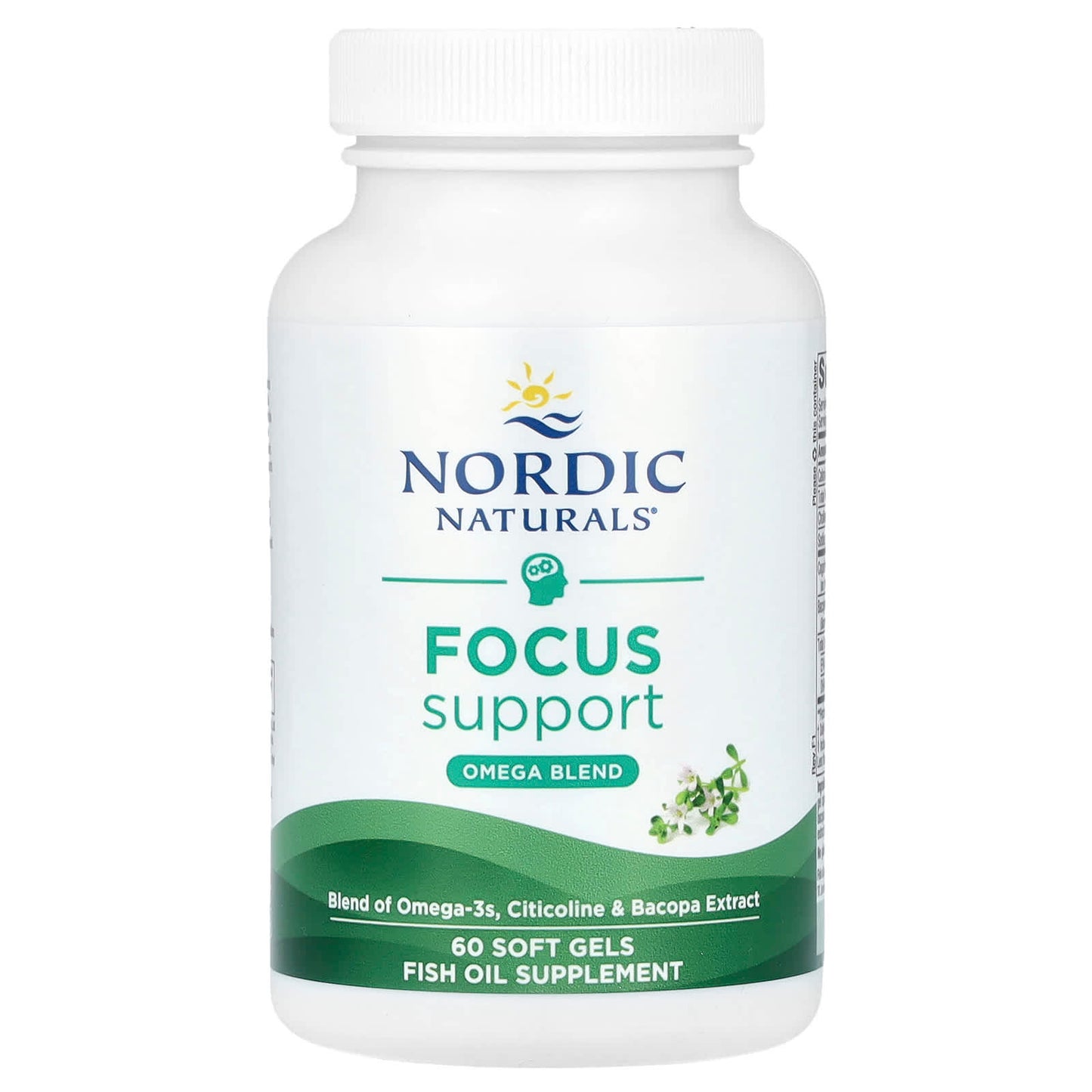 Nordic Naturals, Focus Support, Omega Blend, 60 Softgels UPC 768990018732 | HiLife Vitamins