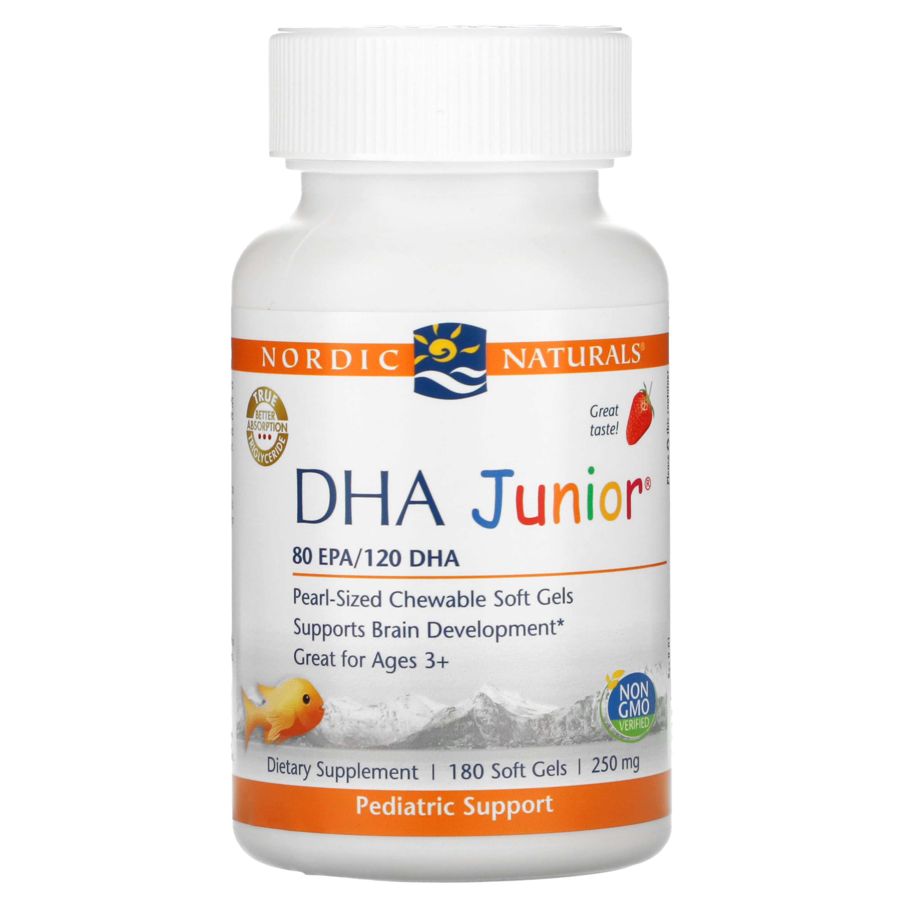 Nordic Naturals, Dha Junior, 180 Softgels UPC 768990031809 | HiLife Vitamins