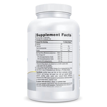 Nordic Naturals, ProOmega® Cholesterol Support, 180 Softgels UPC 768990141607 | HiLife Vitamins