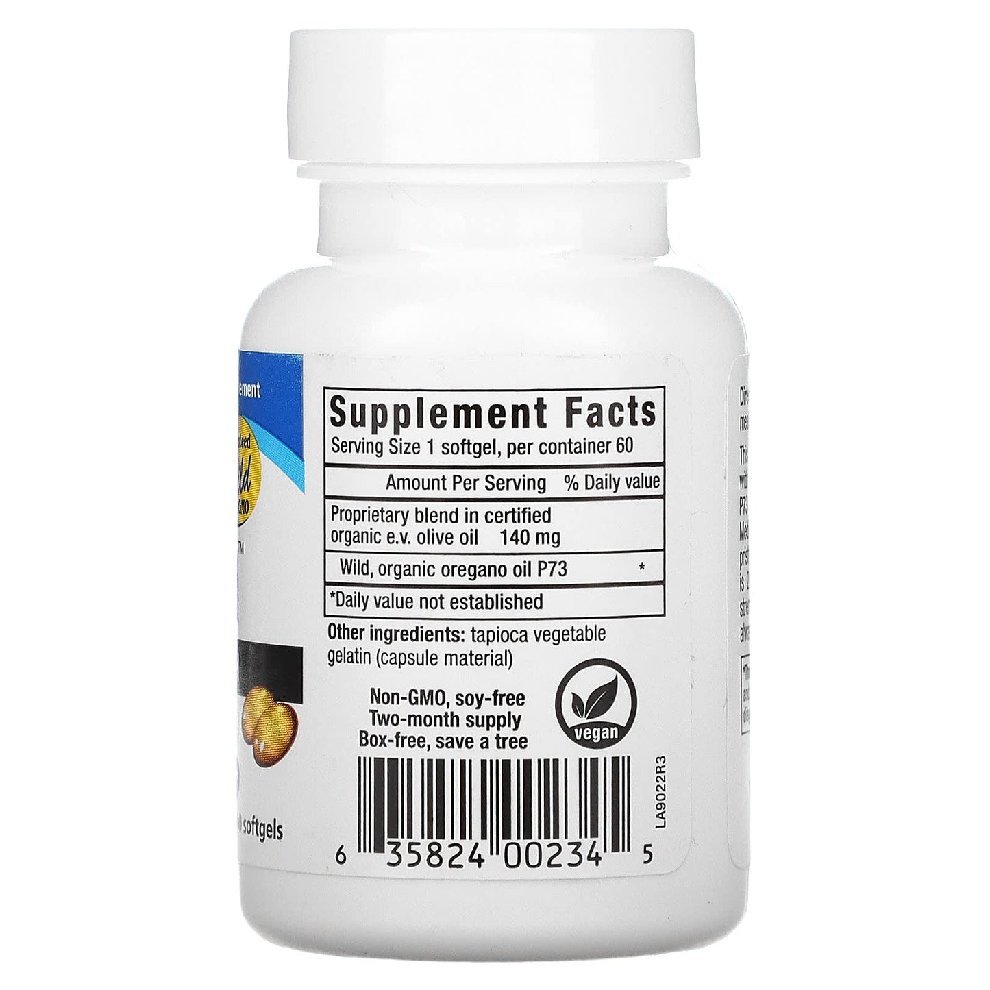 North American Herb, Superstrength Oreganol P73, 60 Softgels UPC 635824002345 | HiLife Vitamins