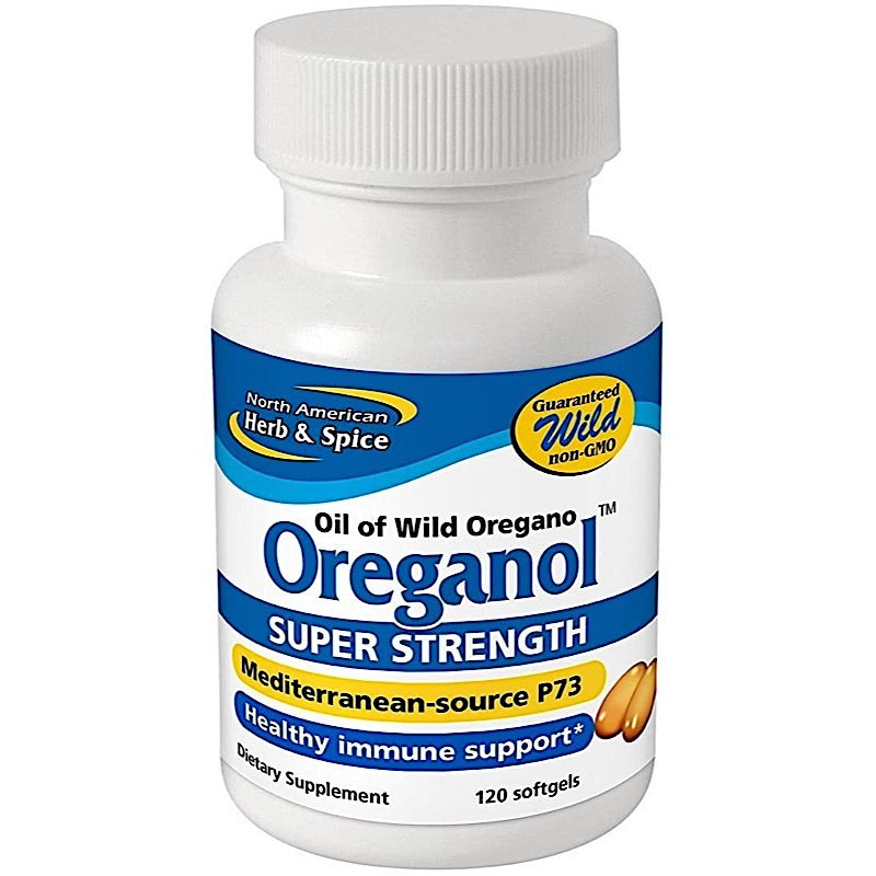 North American Herb, Certified Wild - Super Strength Mediterranean Oregano Oil, 120 Softgels - 635824006947 | Hilife Vitamins