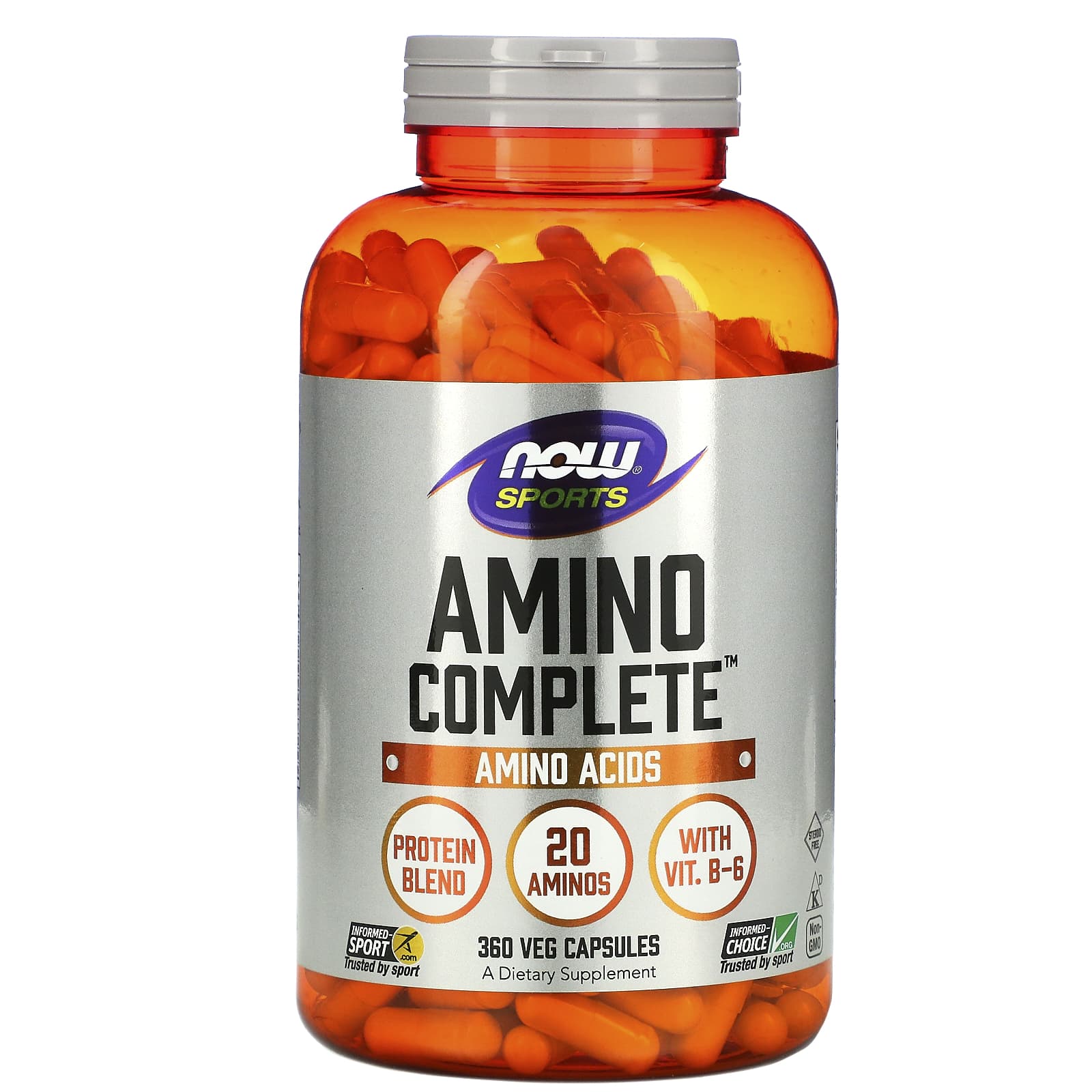 Now Foods, Sports, Amino Complete, 360 Capsules UPC 733739000132 | HiLife Vitamins
