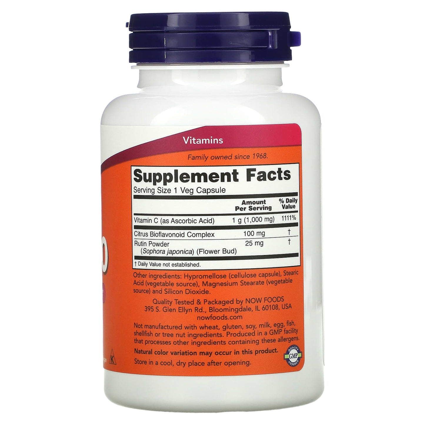 Now Foods, C-1000, 100 Capsules UPC 733739006905 | HiLife Vitamins