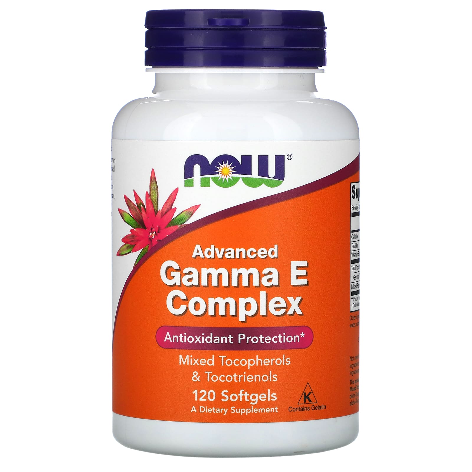 Now Foods, Advanced Gamma E, 120 Softgels UPC 733739008114 | HiLife Vitamins