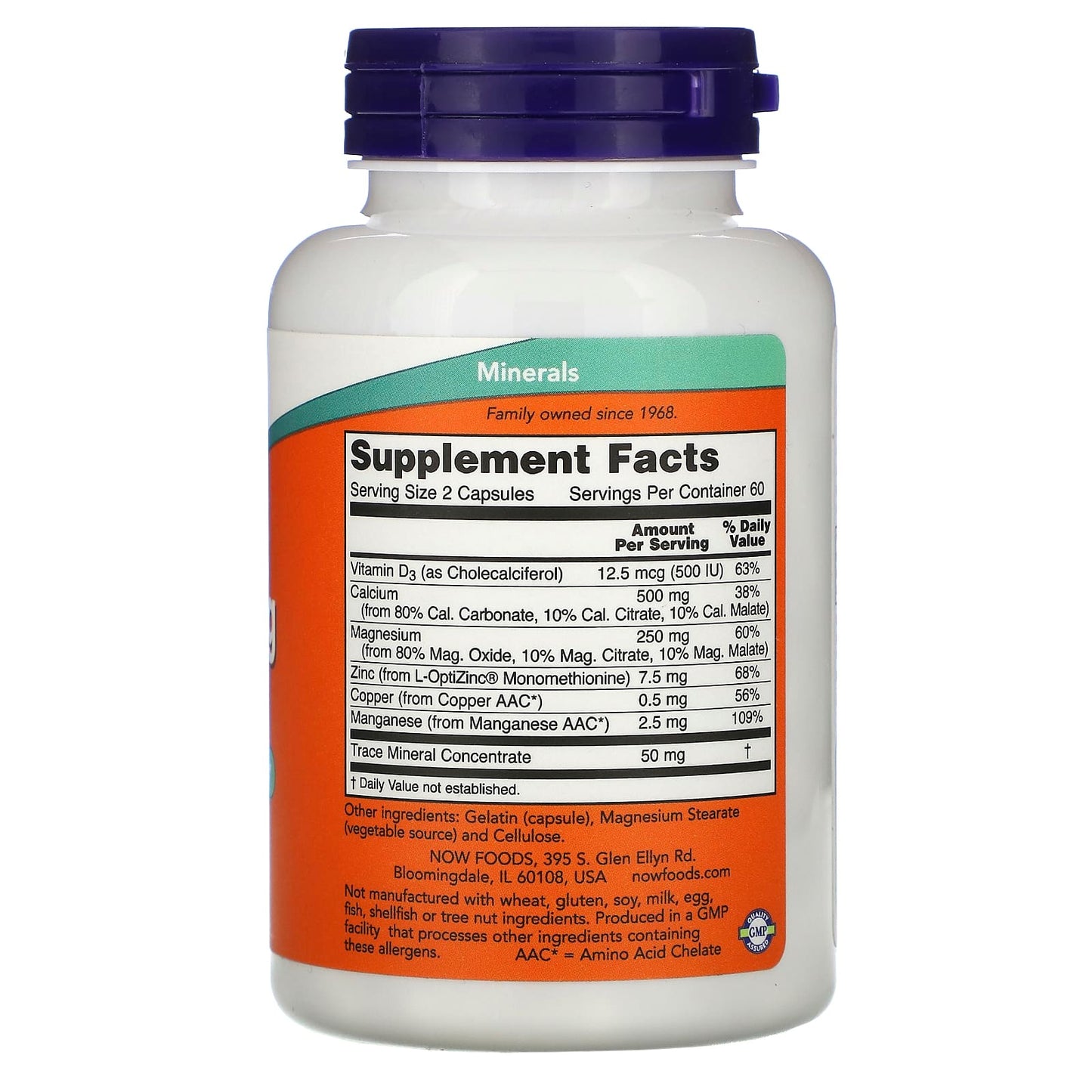 Now Foods, CAL-MAG CAPS, 120 Capsules UPC 733739012654 | HiLife Vitamins