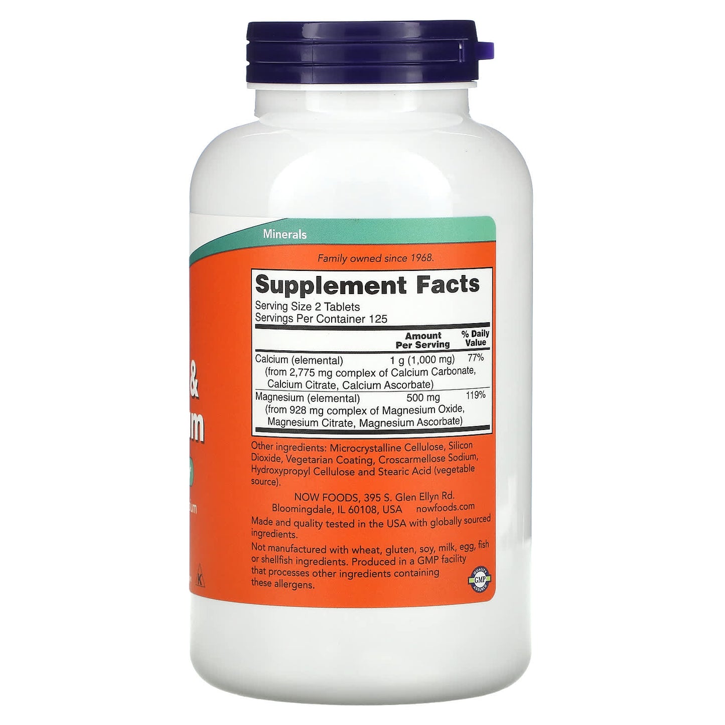 Now Foods, Calcium & Magnesium, 250 Tablets UPC 733739012722 | HiLife Vitamins