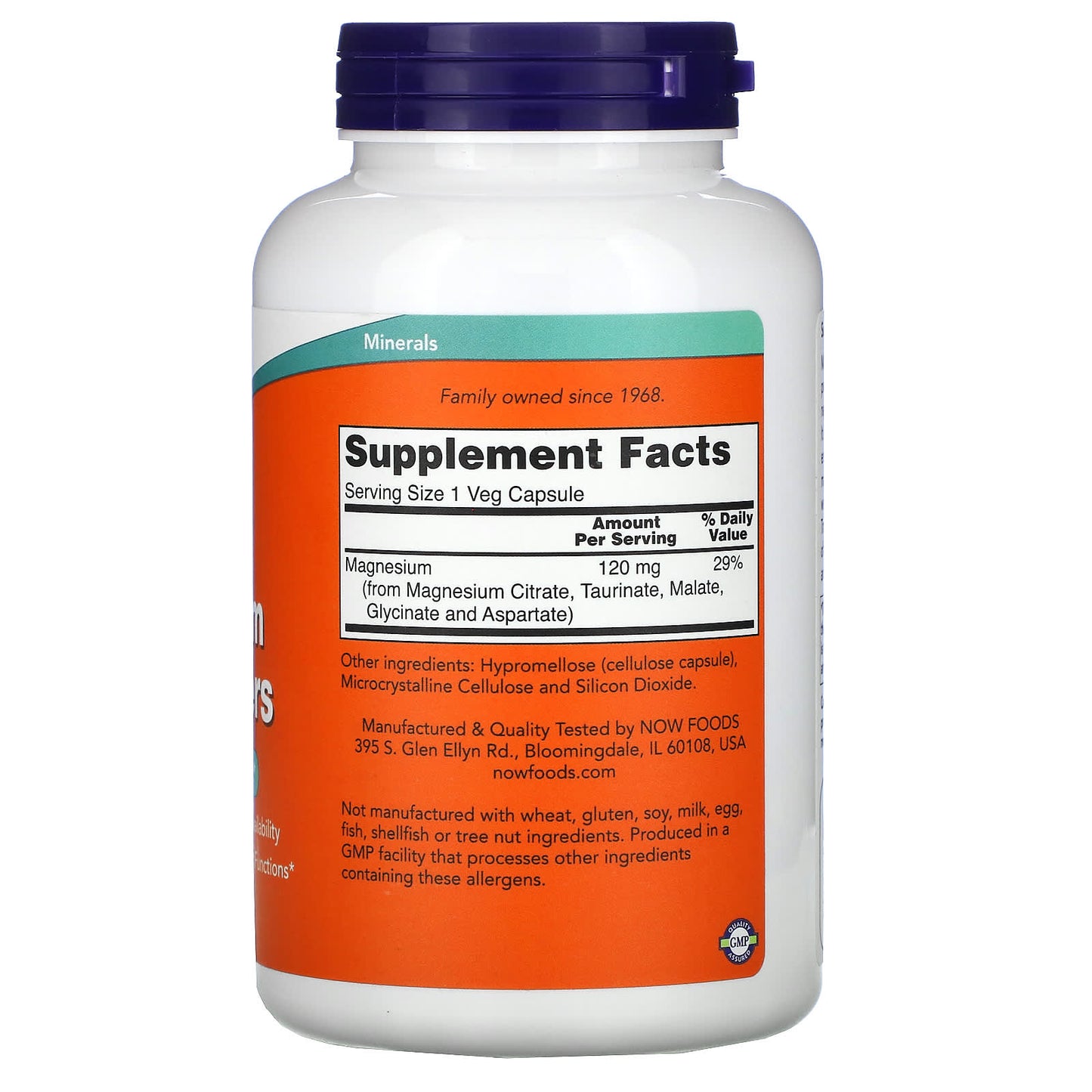 Now Foods, Magnesium Transporters, 180 Veg Caps UPC 733739013057 | HiLife Vitamins