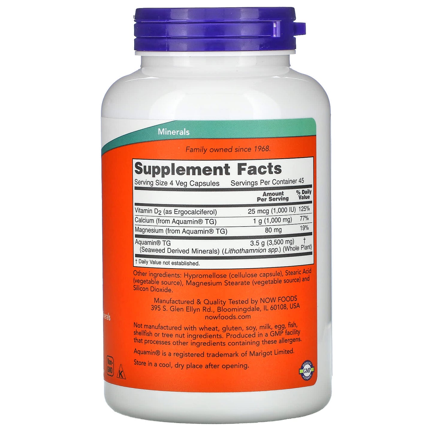 Now Foods, Red Mineral Algae, 180 Vegetarian Capsules UPC 733739015389 | HiLife Vitamins