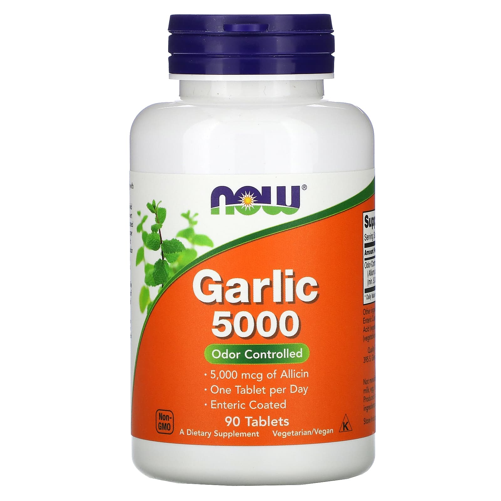 Now Foods, Garlic 5000, 90 Tablets UPC 733739018144 | Hilife Vitamins