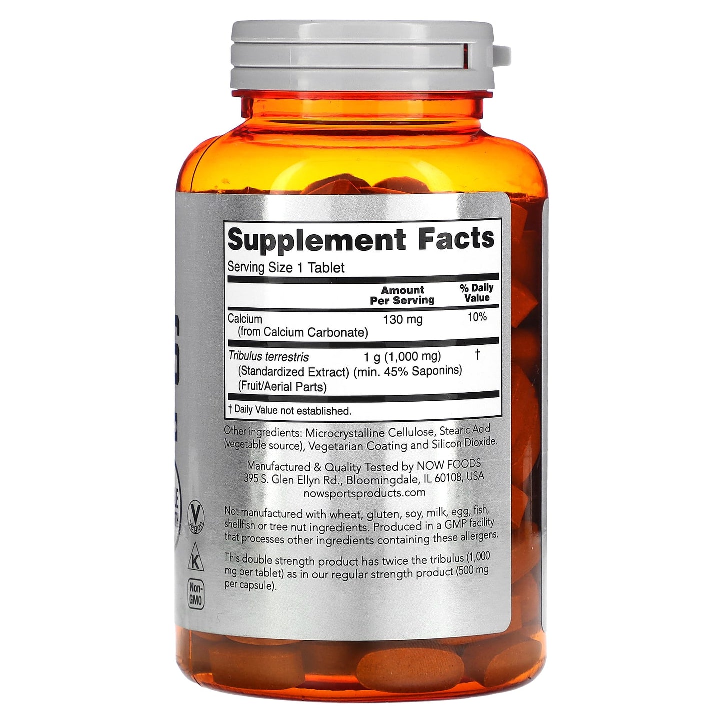 Now Foods, Sports, Tribulus, 1,000 mg, 180 Tablets UPC 733739022714 | HiLife Vitamins