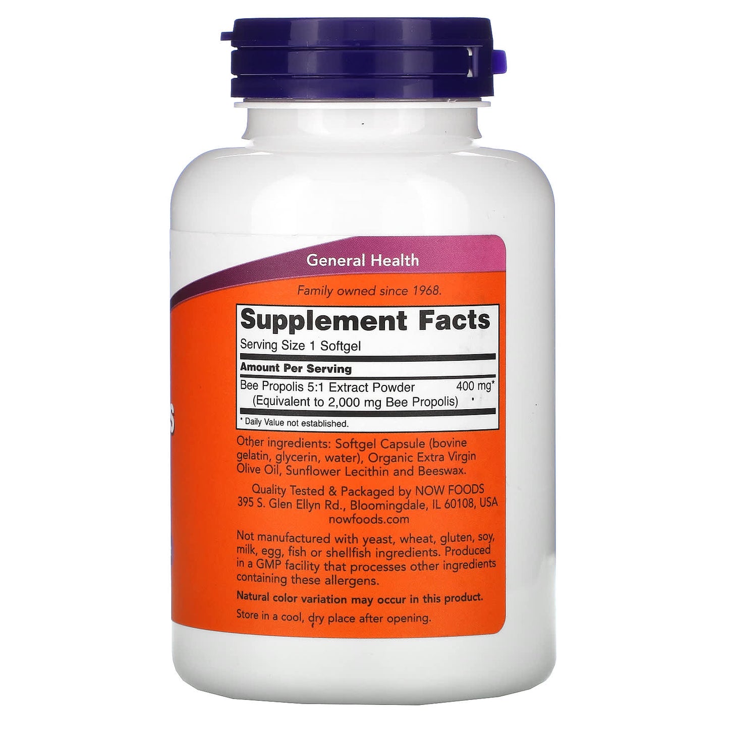 Now Foods, PROPOLIS 2000, 90 SGELS UPC 733739025432 | HiLife Vitamins