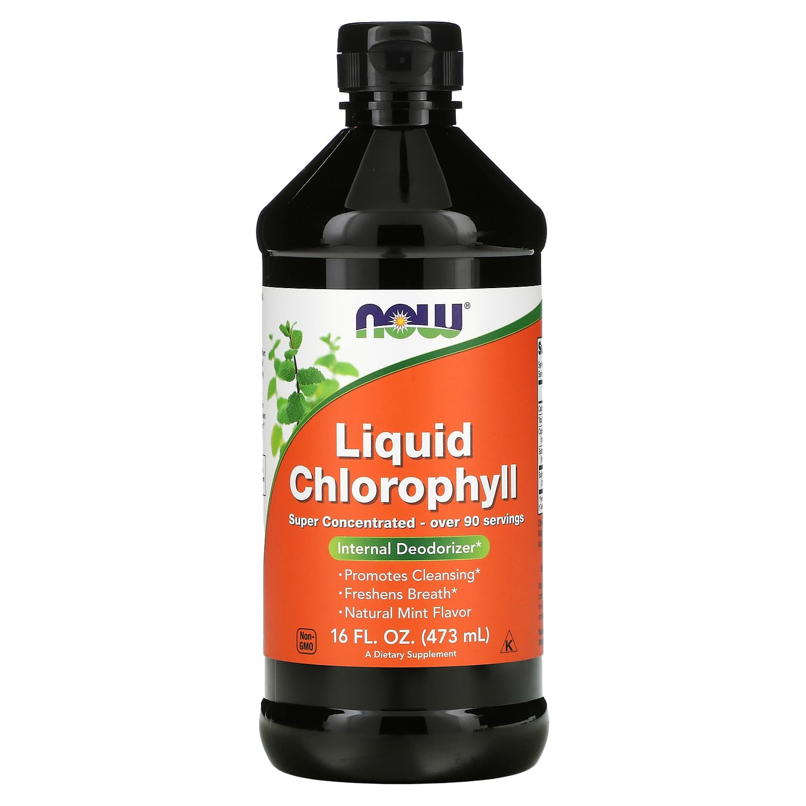 Now Foods, Liquid Chlorophyll & Mint, 16 Oz UPC 733739026446 | HiLife Vitamins