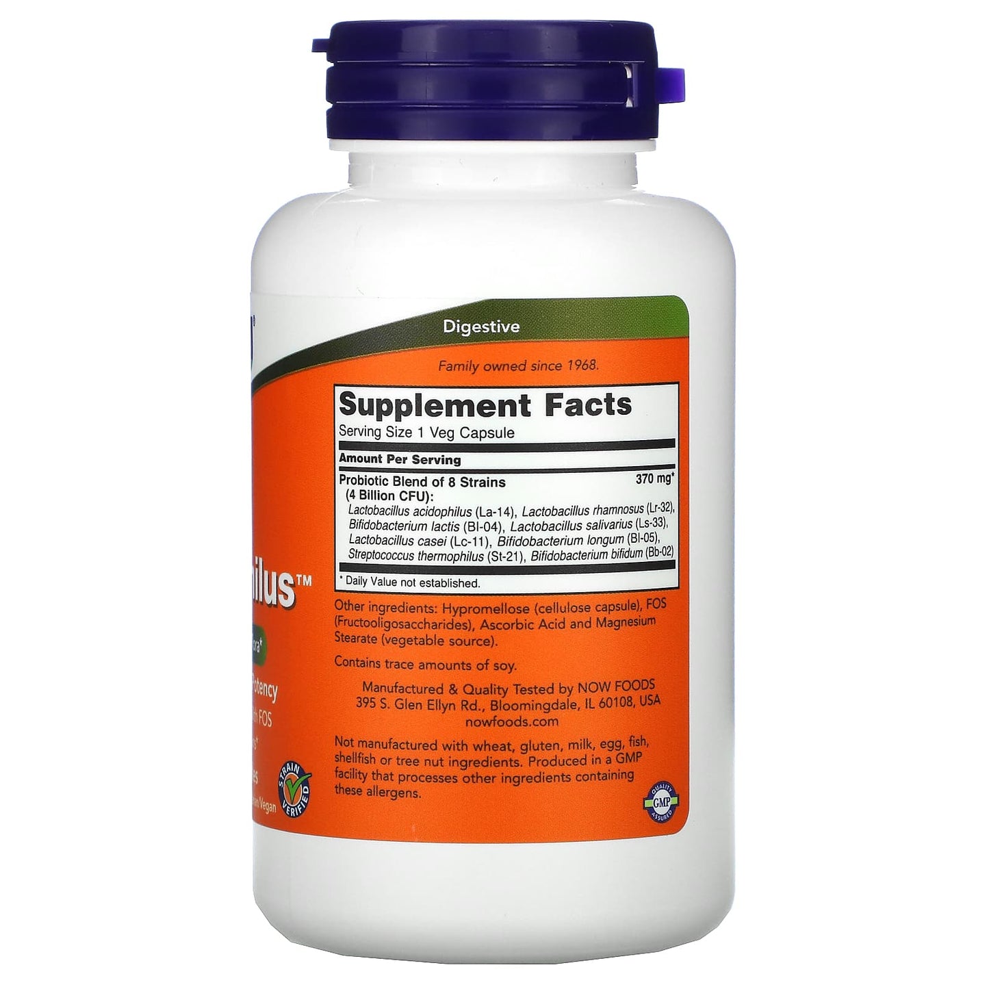 Now Foods, Gr8 Dophilus, 120 Veg Capsules UPC 733739029102 | HiLife Vitamins