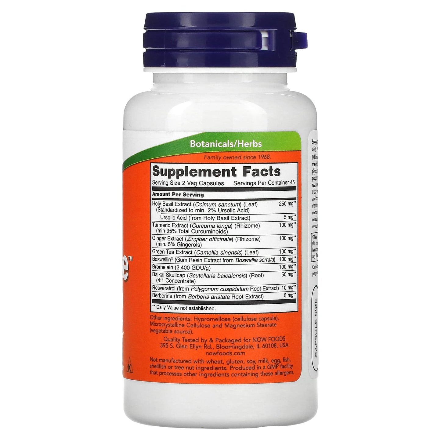 Now Foods, D-Flame Cox-2, 90 Veg Capsules UPC 733739031211 | HiLife Vitamins