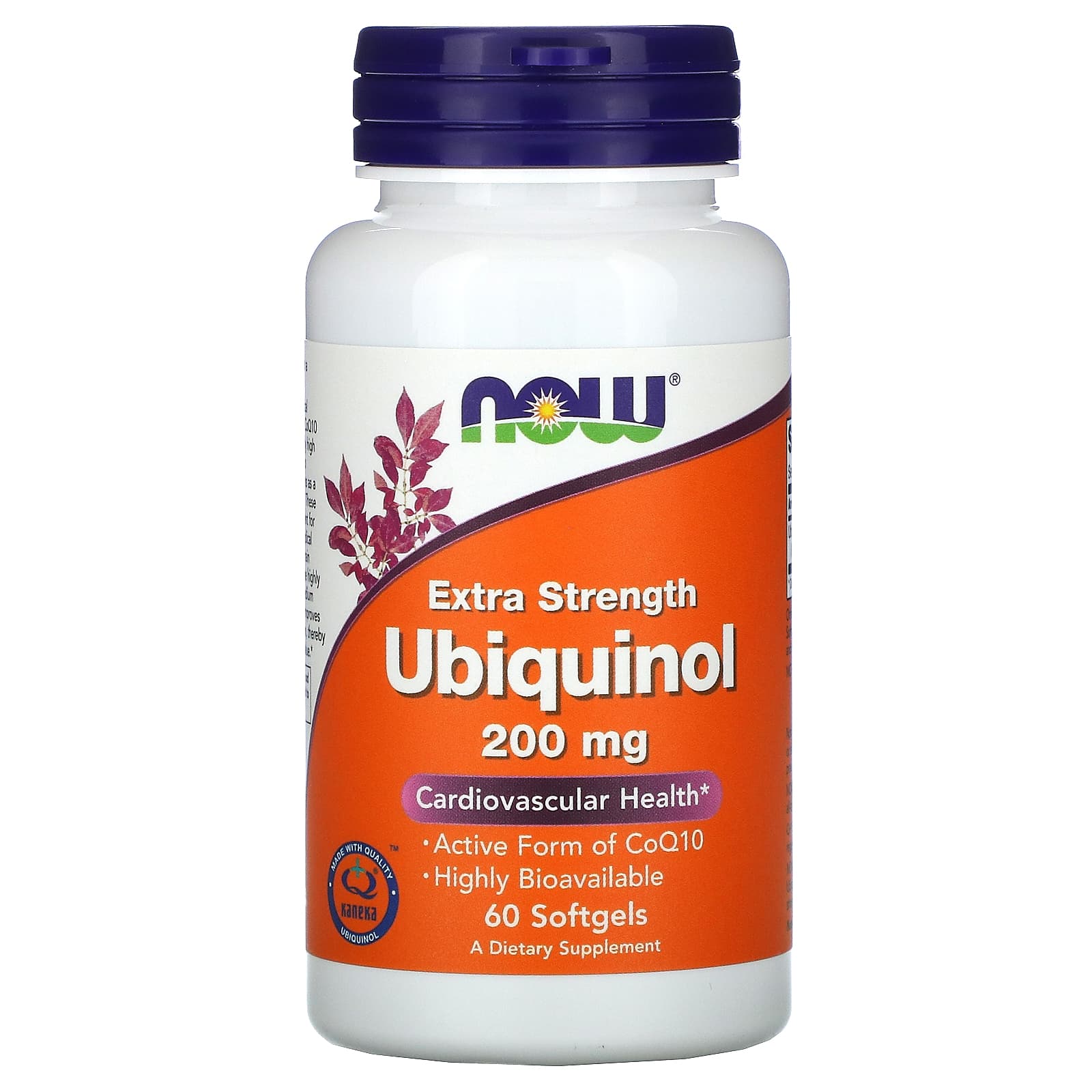 Now Foods, Ubiquinol, 200 mg, Extra Strength, 60 Softgels UPC 733739031440 | HiLife Vitamins