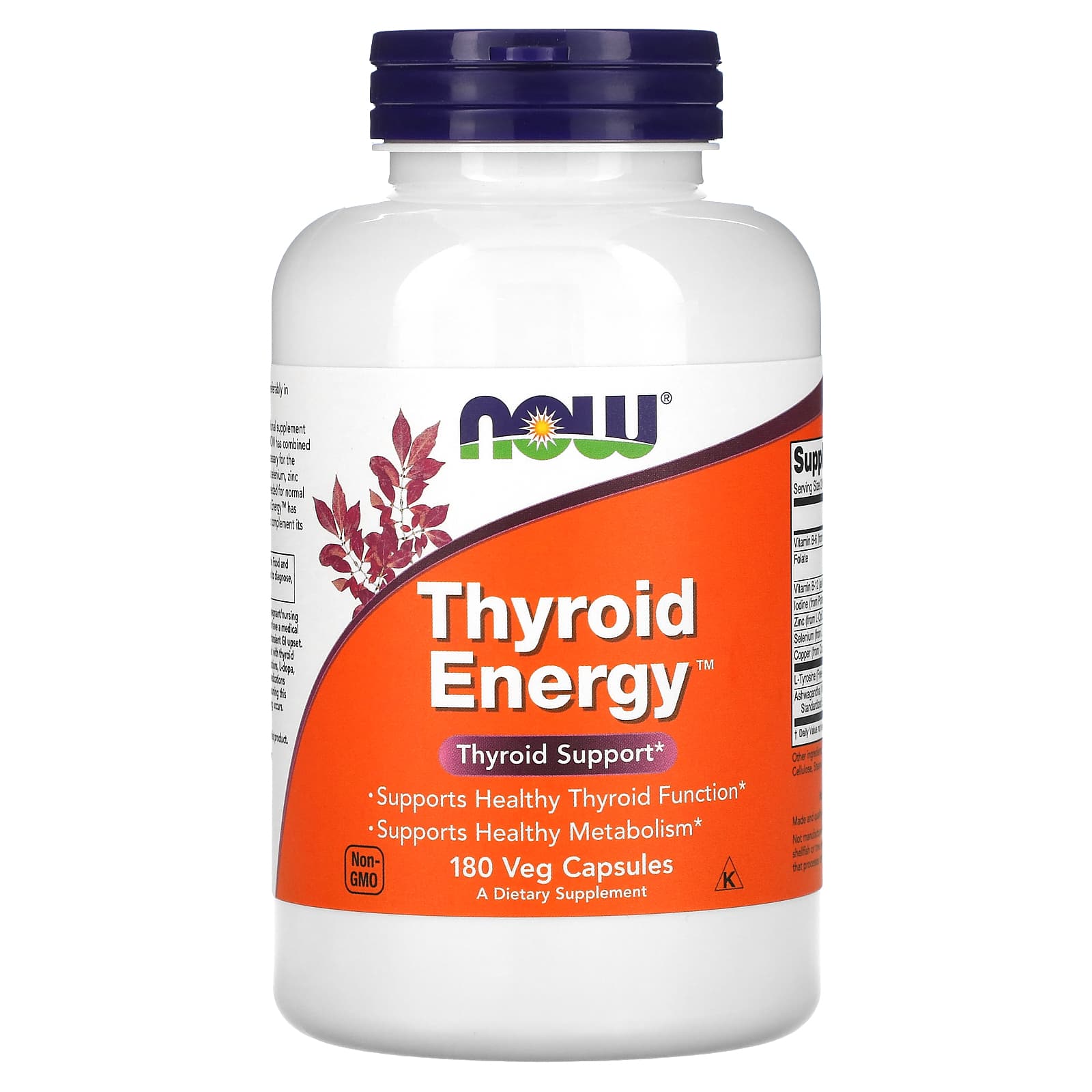 Now Foods, Thyroid Energy, 180 Veg Capsules UPC 733739033697 | HiLife Vitamins