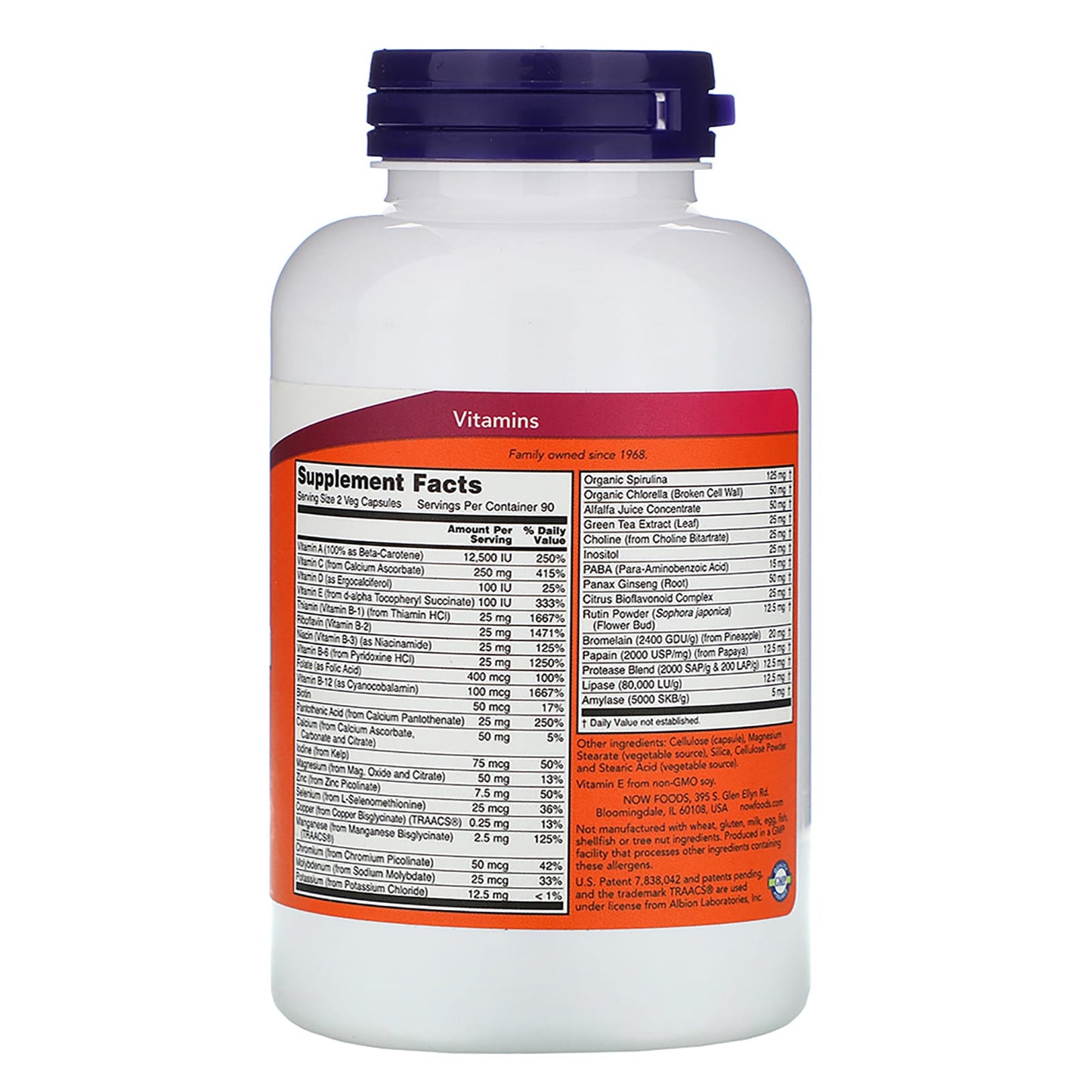 Now Foods, Eco-Green Multi, 180 Vegetarian Capsules UPC 733739037886 | HiLife Vitamins
