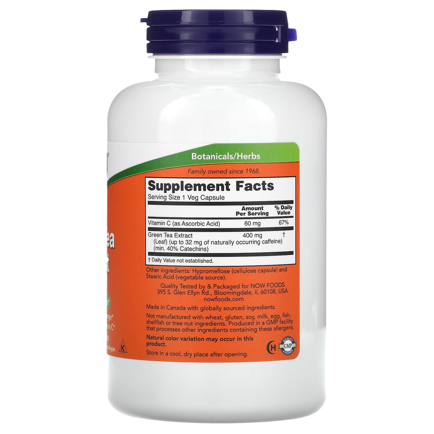 Now Foods, GREEN TEA EXTRACT 400 mg, 250 Capsules UPC 733739047069 | HiLife Vitamins