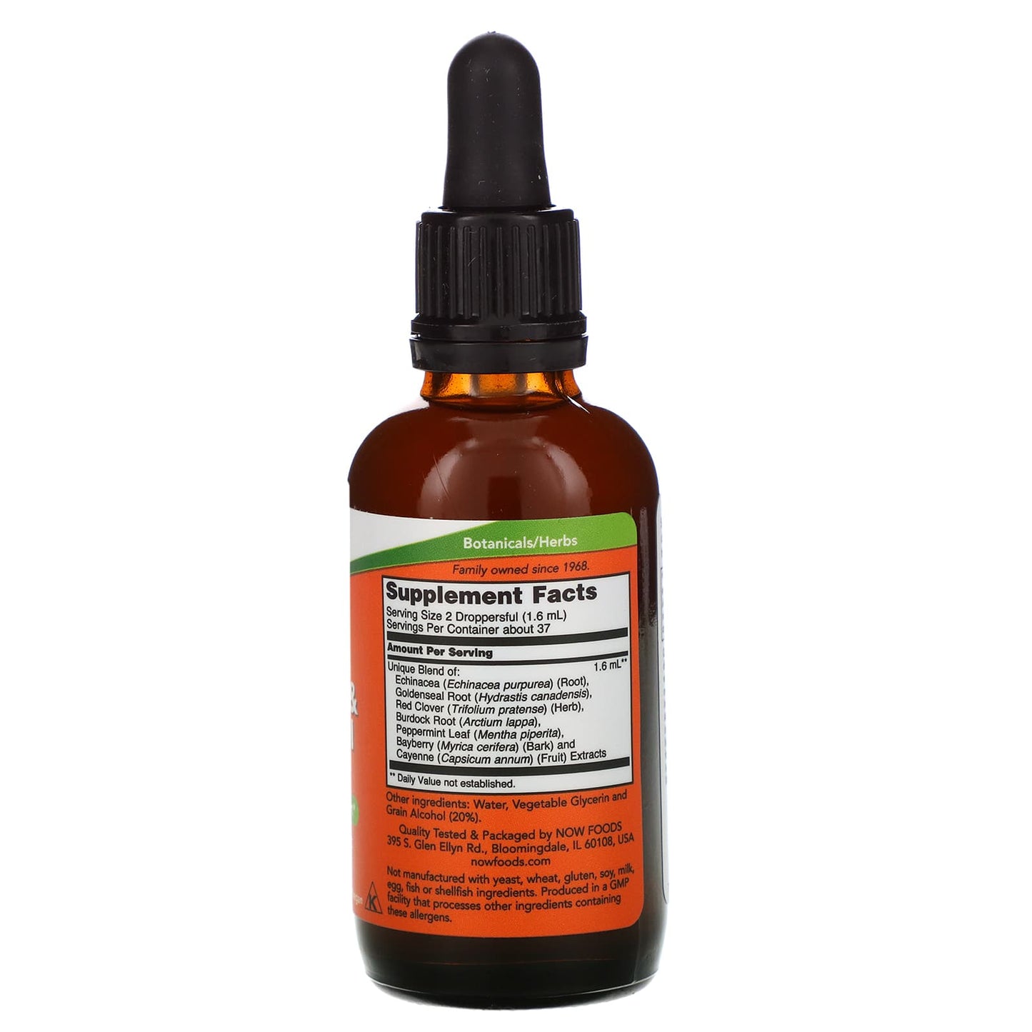 Now Foods, Ech/Gseal Extract, 2 OZ Liquid UPC 733739048509 | HiLife Vitamins