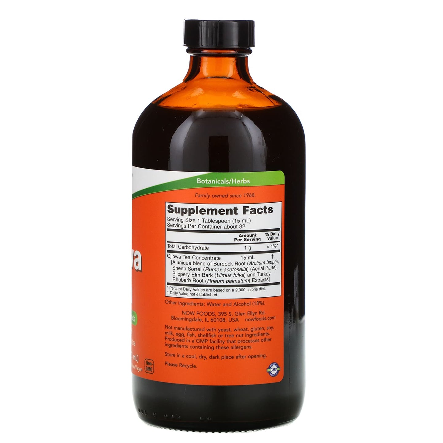 Now Foods, Ojibwa Esiak Tea Concentrate, 16 OZ OZ UPC 733739048554 | HiLife Vitamins