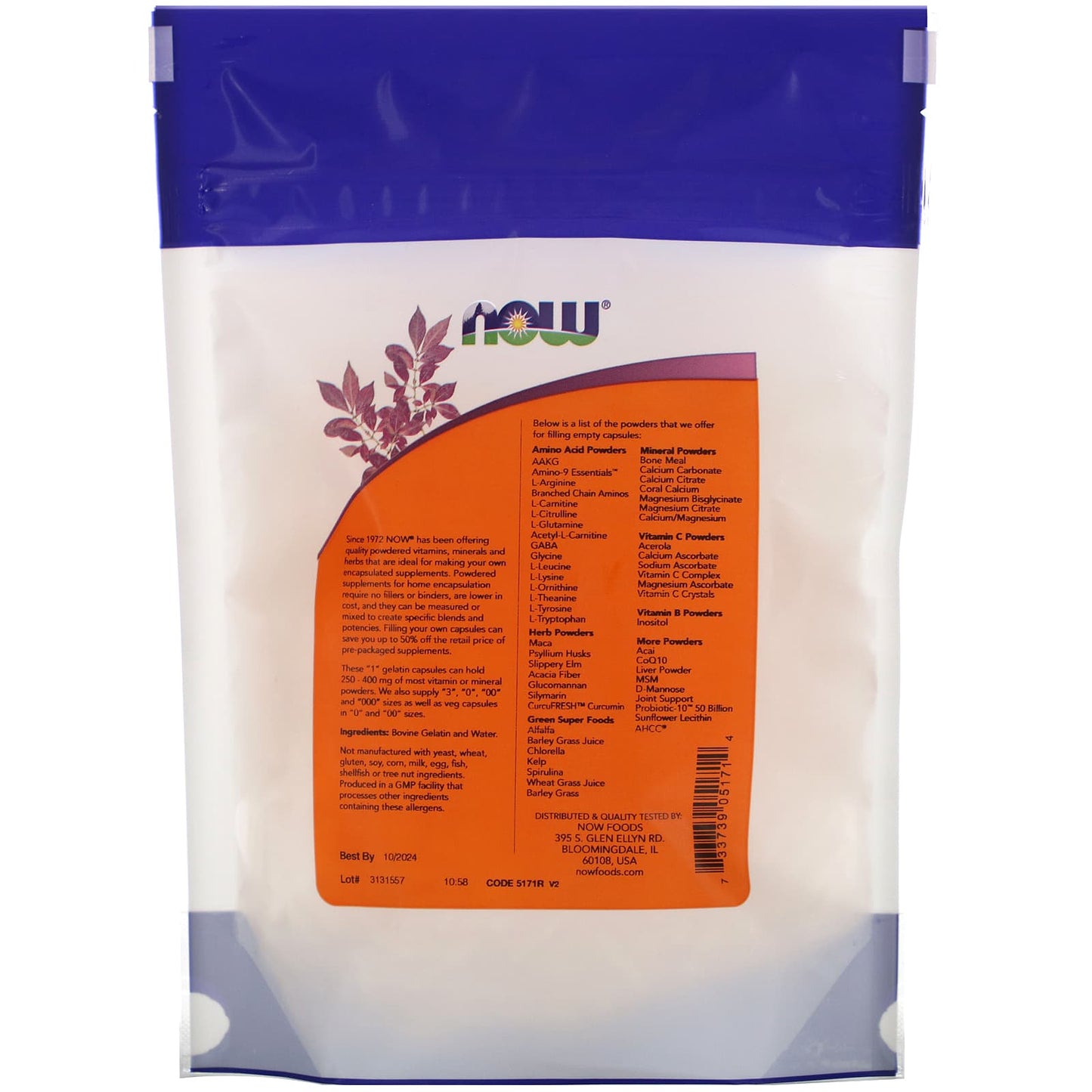 Now Foods, GEL #1, 500 Capsules UPC 733739051714 | HiLife Vitamins