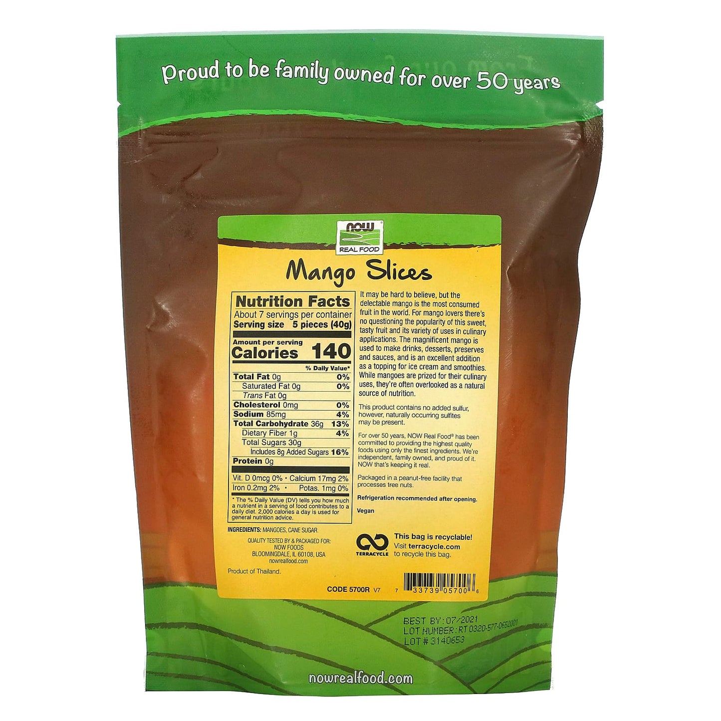 Now Foods, Mangoes Low Sugar, 10 OZ OZ UPC 733739057006 | HiLife Vitamins