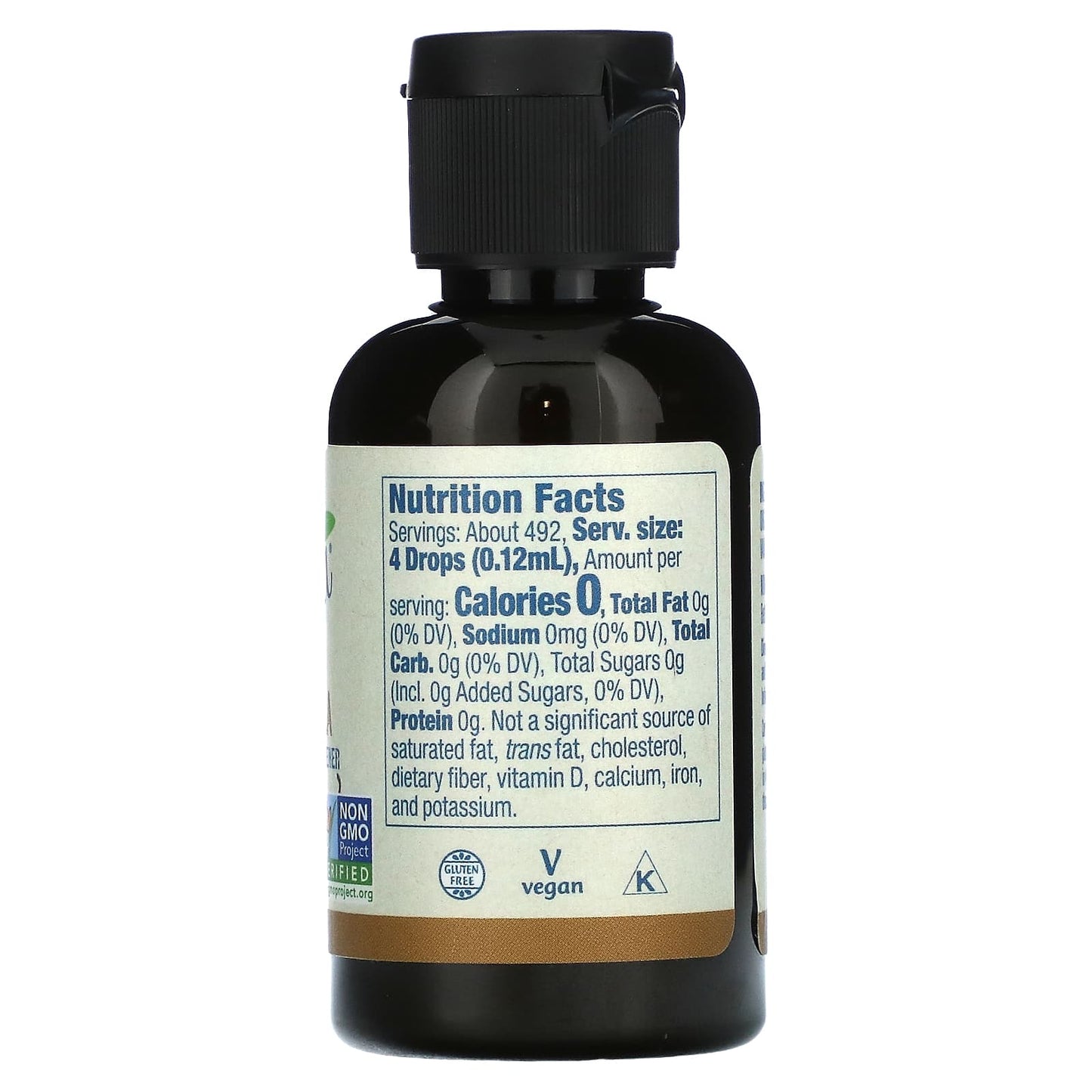 Now Foods, Betterstevia Liquid Vanilla, 2 OZ UPC 733739069795 | HiLife Vitamins
