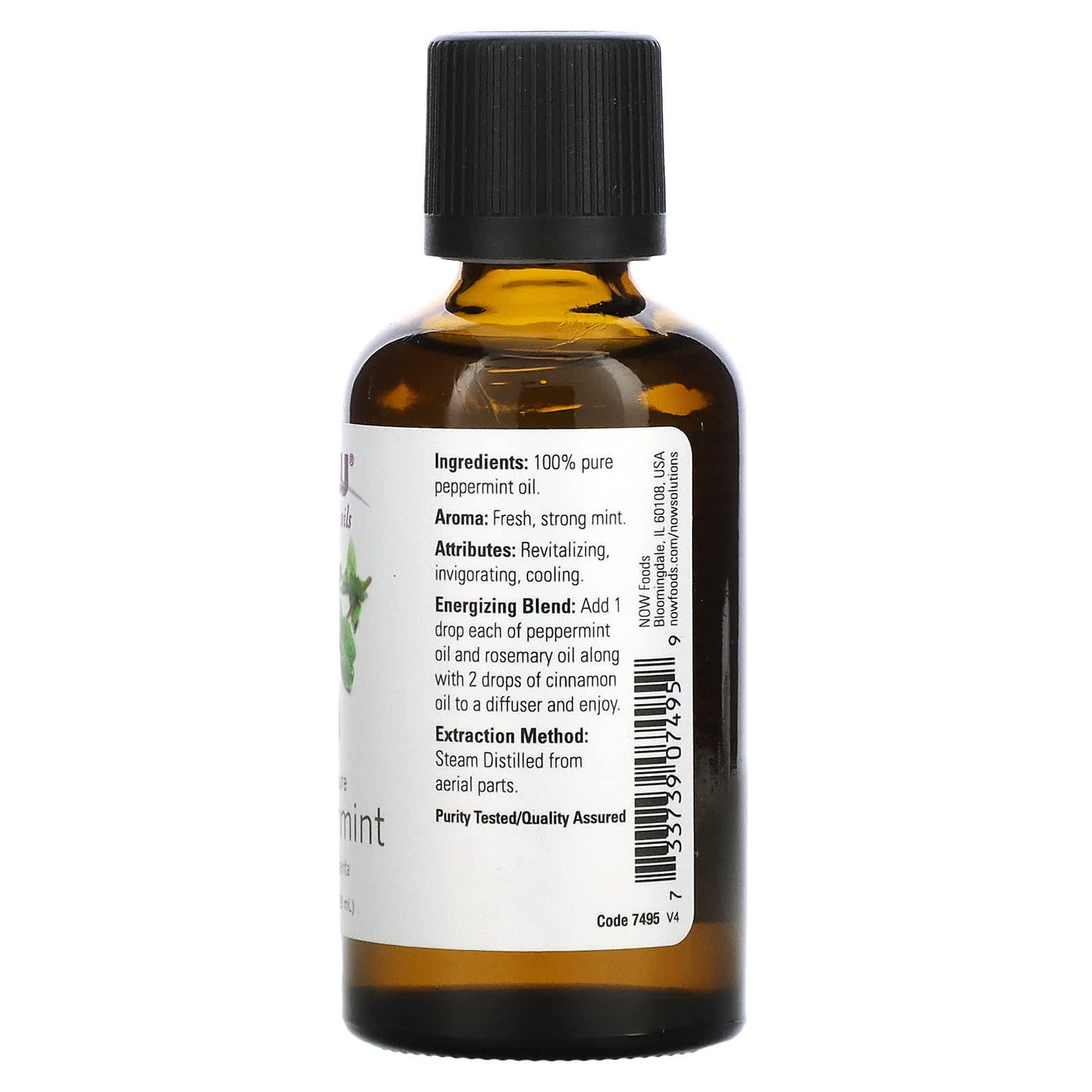 Now Foods, Peppermint Oil, 2 OZ oil UPC 733739074959 | HiLife Vitamins