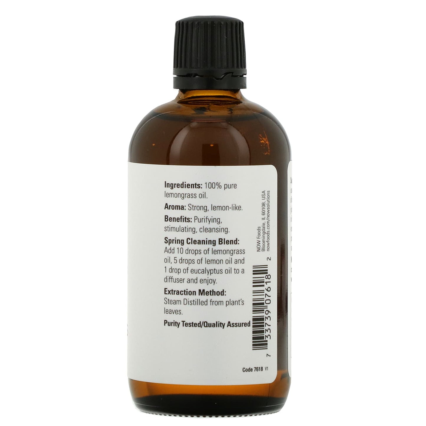 Now Foods, Lemongrass Oil, 4 OZ oil UPC 733739076182 | HiLife Vitamins