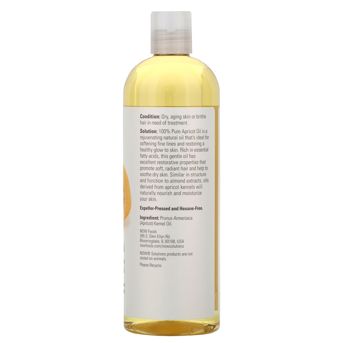 Now Foods, Apricot Kernel Oil 16, FL OZ oil UPC 733739076663 | HiLife Vitamins