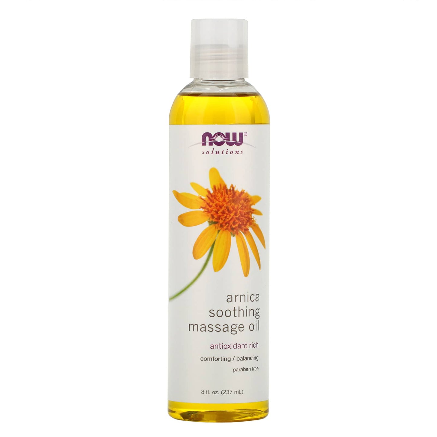 Now Foods, Arnica Warming Massage Oil, 8 OZ oil UPC 733739076670 | HiLife Vitamins