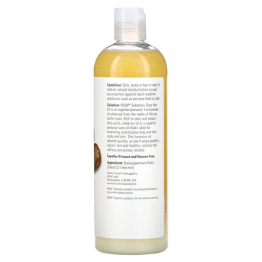 Now Foods, Shea Nut Oil, 16 fl oz UPC 733739077028 | HiLife Vitamins