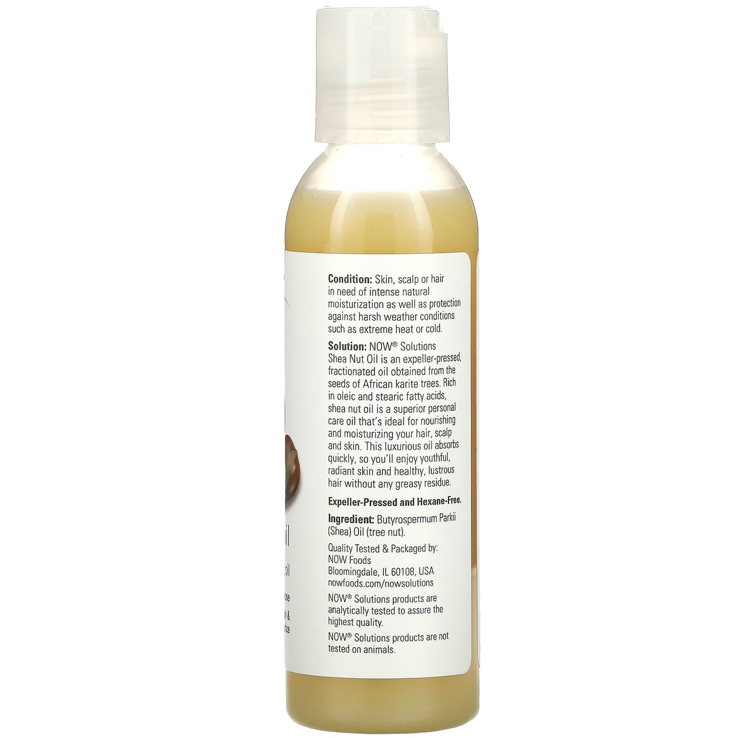 Now Foods, Shea Nut Oil, 4 OZ oil UPC 733739077042 | HiLife Vitamins