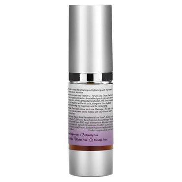 Now Foods, VITAMIN C + FERULIC ACID SERUM 1, 1 OZ UPC 733739077486 | HiLife Vitamins