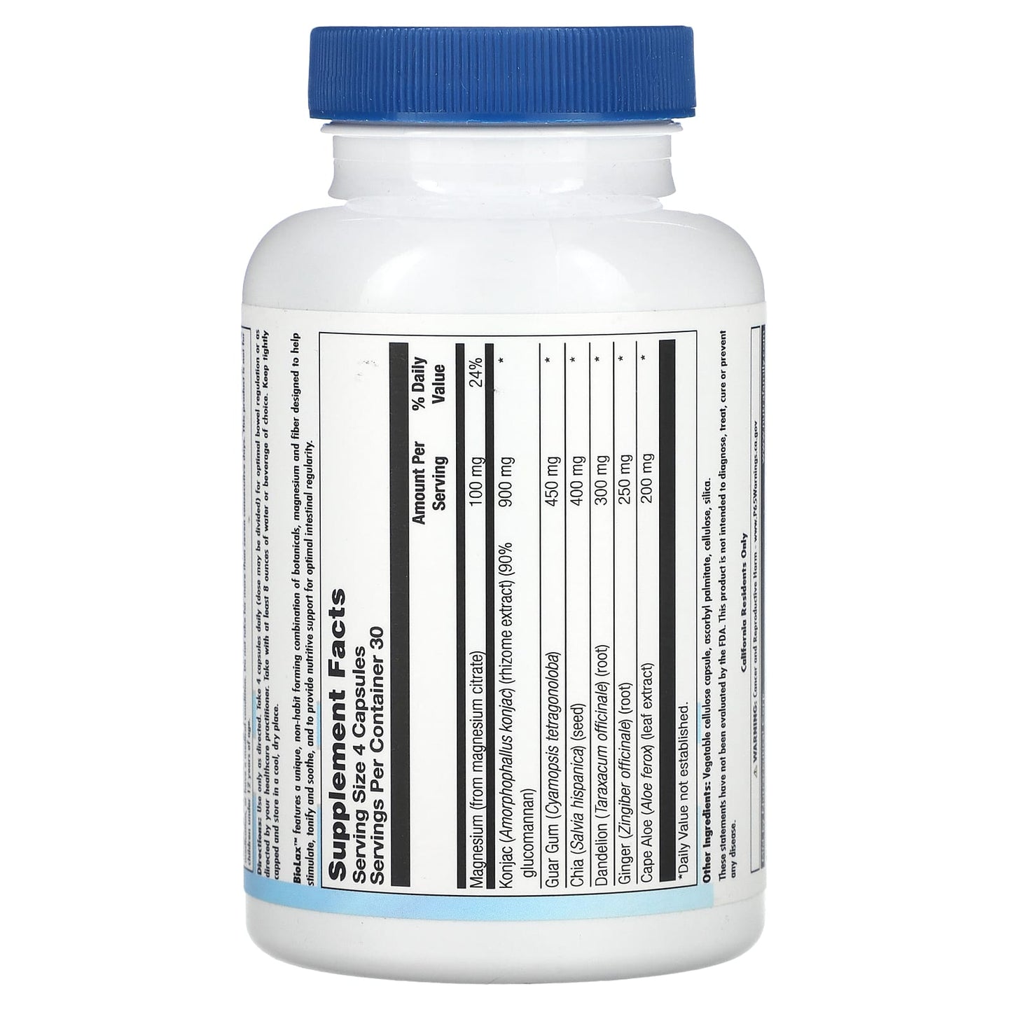 Nutra BioGenesis, BioLax, 120 Vegatable Capsules UPC 812806102228 | HiLife Vitamins