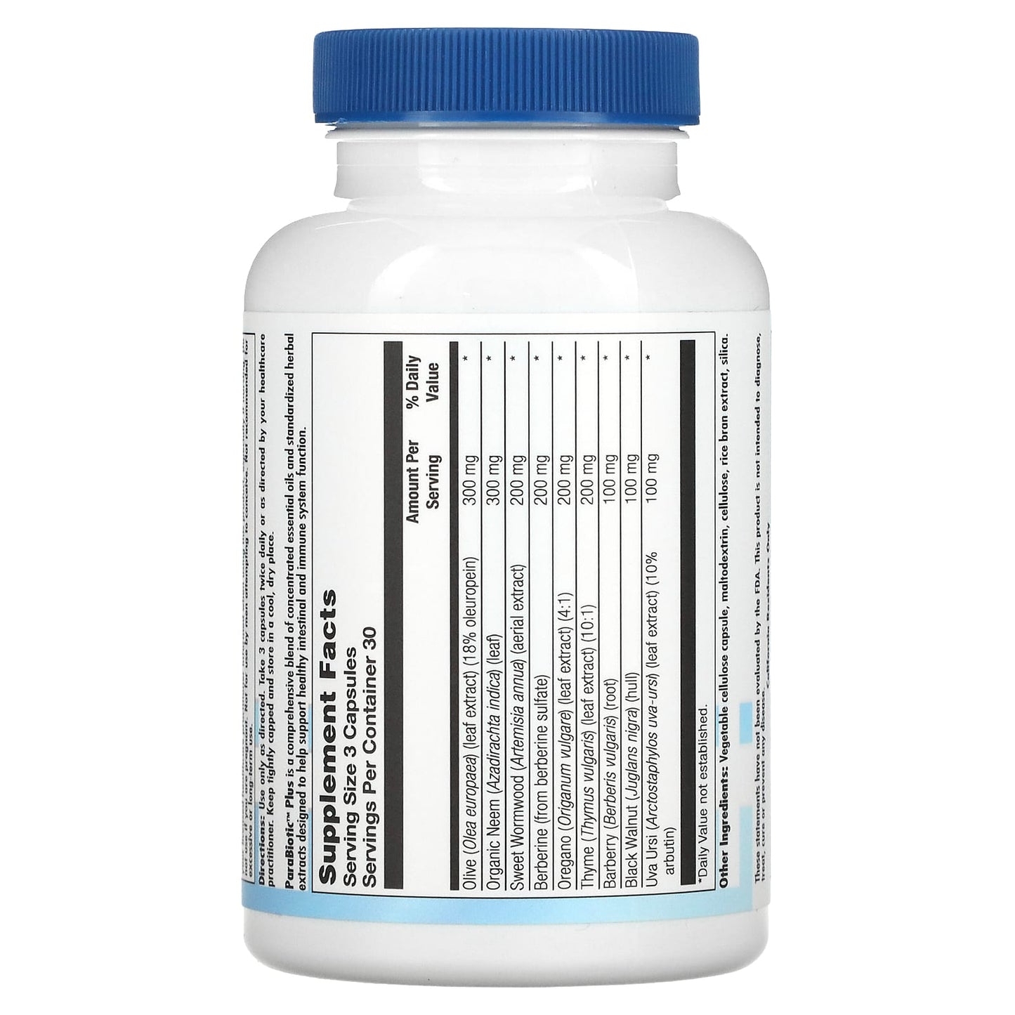 Nutra BioGenesis, ParaBiotic Plus, 90 Vegatable Capsules UPC 812806102334 | HiLife Vitamins