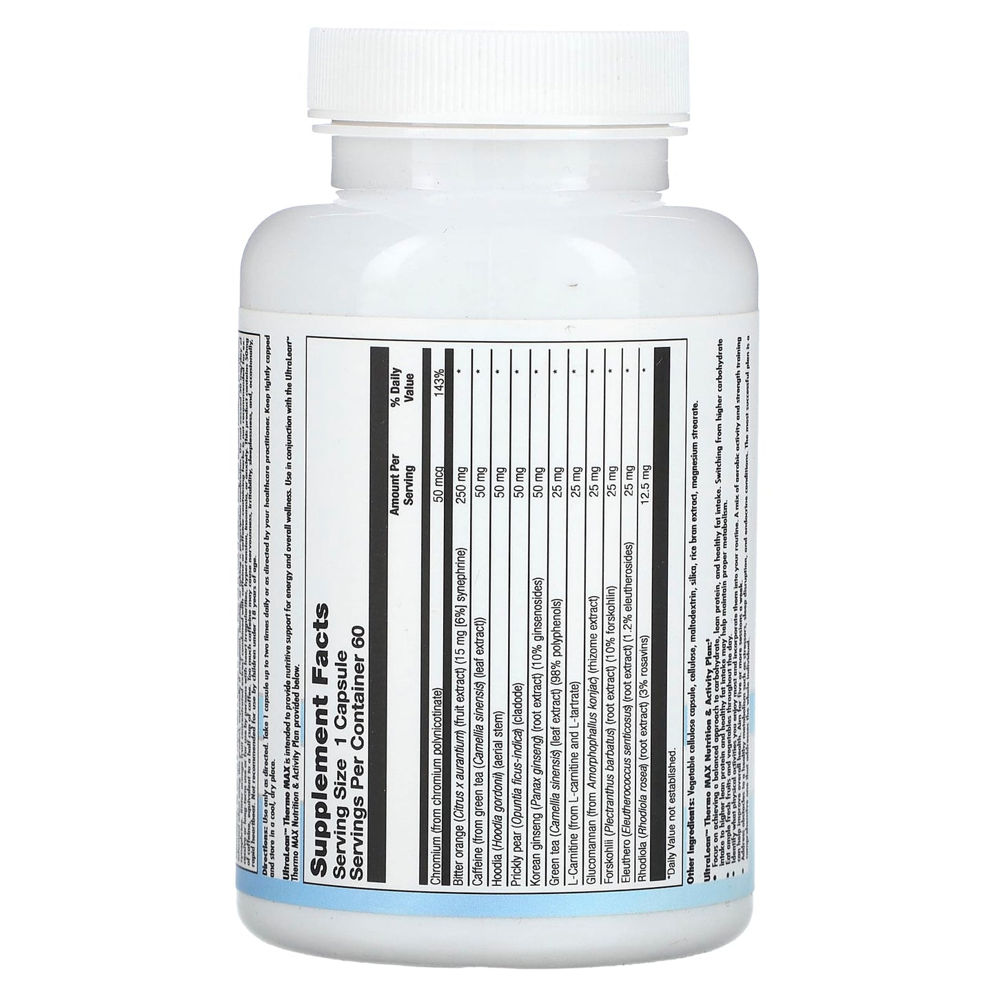 Nutra BioGenesis, UltraLean Thermo Max, 60 Capsules UPC 812806102372 | HiLife Vitamins